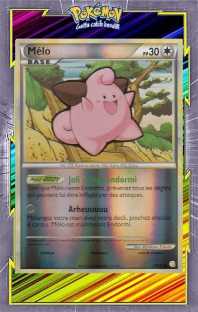 Mélo Reverse-HS01:HeartGold SoulSilver-17/123-Carte Pokemon Française