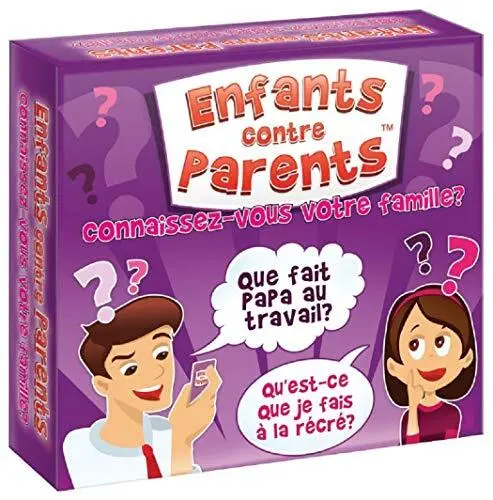 Jeu de Plateau Familial Jeux de Société pour Enfants et Adultes Quiz Jeu de Cart