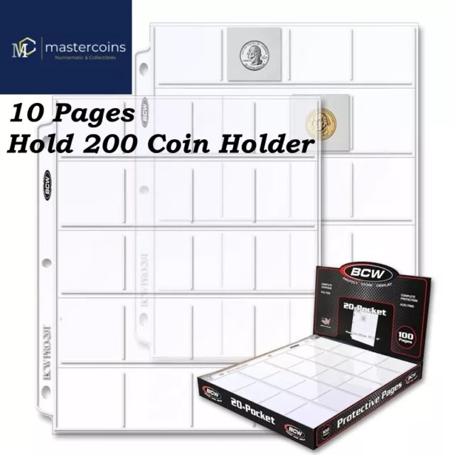 BCW Pro 20-Pocket Page - 10 Sheets Pack