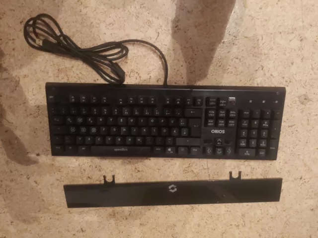 SPEEDLINK ORIOS Metal Gaming Tastatur, Schwarz