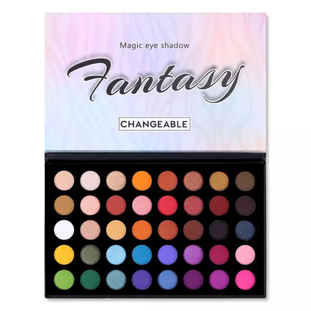 CHARMCODE 40 Colors High Pigmented Shimmer Matte Eyeshadow Makeup Palette Full S