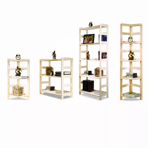 HOLZREGAL Regal*Bücherregal Büroregal Serie R- / 8 Varianten Kiefer natur massiv