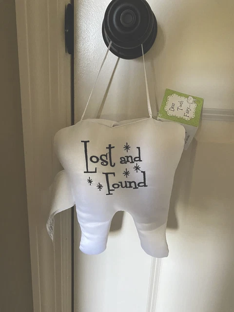 Tooth Fairy Pillow, Lost and Found, Lillian Rose, 6.5" x 6.5”.  Card Attached.