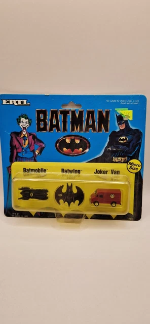 Coffret 4 Véhicules Batman Le Défi - ERTL Métal - Batmobile, Batskiboat