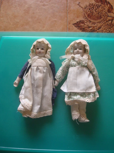 POUPÉE MIGNONNETTE FRANÇAISE tout en biscuit 9 Cm circa 1890 XIX ème