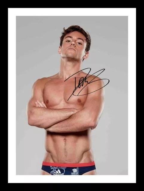 Tom Daley Autograph Signed & Framed Photo