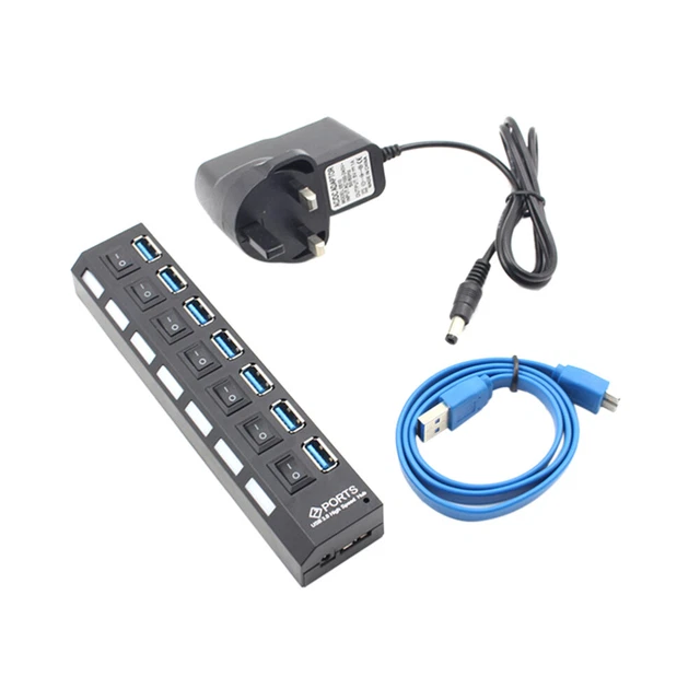 7 -PORT DIGITAL Platform High-speed Ports Splitter Hub £17.96 - PicClick UK