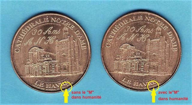 A  Saisir Medaille Touristique Monnaie De Paris  Cathedrale Notre Dame 2010 Rare