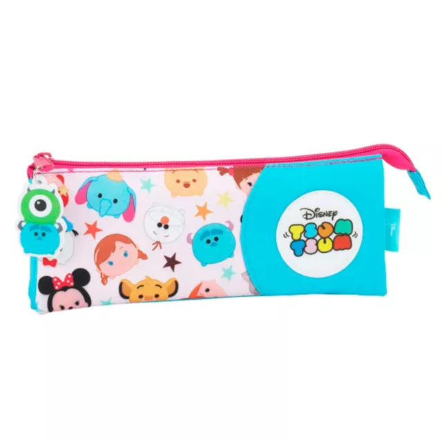 Disney Childrens/Girls Official Tsum Tsum Triple Pencil Case SG10078