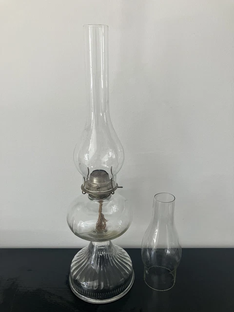 Lampada Catalitica Lampe à Huile Vintage SUNOYA - Verre Transparent - Luminosité Réglable - Urgence Et Déco Lampada Emergenza
