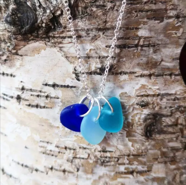 Sea Glass Necklace, Beach Glass Necklace, Sea Glass Jewellery, Sea Glass Gift