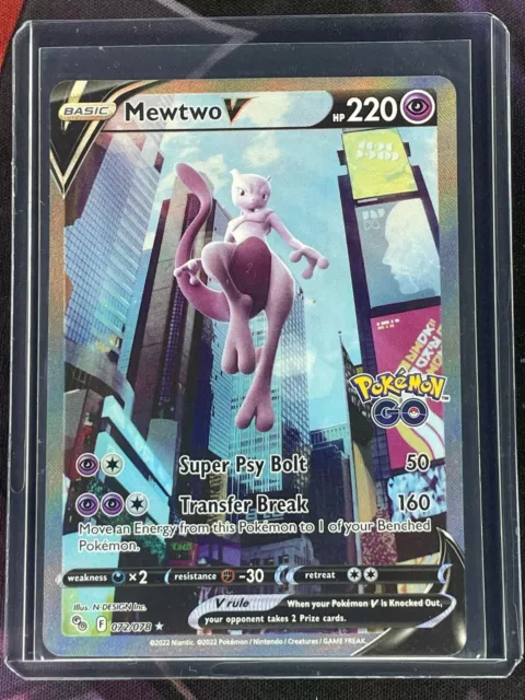 Pokémon Mewtwo V - 072/078 - Alternate Art Ultra RarePokemon Go