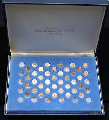 Franklin Mint STATES OF THE UNION MINI-COIN SET 1st Edition .925 STERLING SILVER