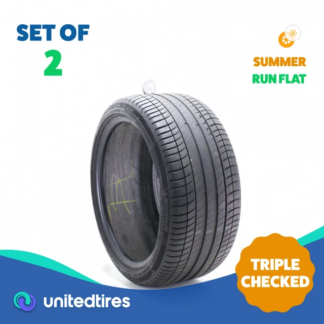 Set of (2) Used 275/35R19 Michelin Primacy 3 ZP MOE 100Y - 5.5-6/32 Set of (2) Used 275/35R19 Michelin Primacy 3 ZP MOE 100Y - 5.5-6/32