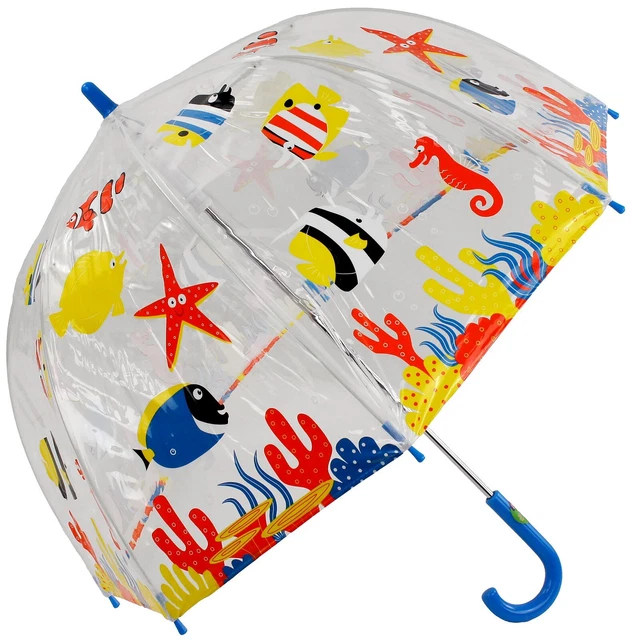 Bugzz Ombrello a cupola in PVC per bambini - Sotto il mare