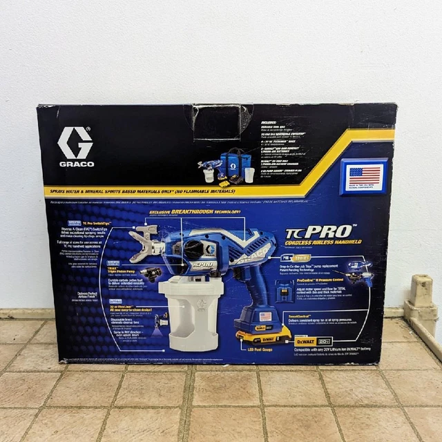 GRACO TC PRO Cordless Airless Handheld Paint Sprayer 349.99 PicClick