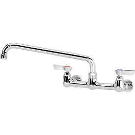 Krowne 12-812L - Silver Series 8" Center Wall Mount Faucet, 12" Spout Krowne
