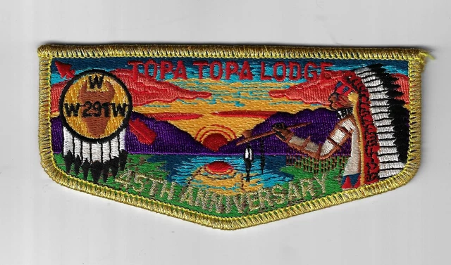 OA 291 Topa-Topa 45th Ann. WWW Flap GMY Bdr. [MK-3457]