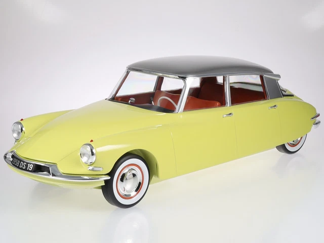 Citroen DS 19 1958 Jaune Jonquille + gris véhicule miniature 121561 Norev 1:12