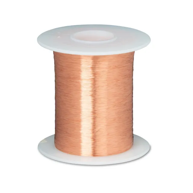42 AWG Gauge Enameled Copper Magnet Wire 8 oz 25657' Length 0.0026" 155C Natural