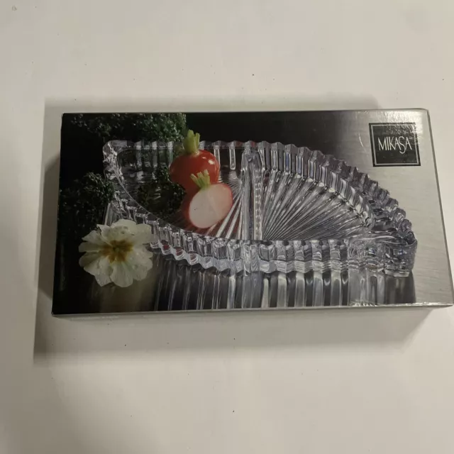 Mikasa Royal Suite Hostess Server QQ 228/346 Crystal Clear Serving Plate New