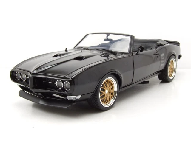 Pontiac Firebird Convertible Restomod 1968 Noir Maquette de Voiture 1:18 Acme