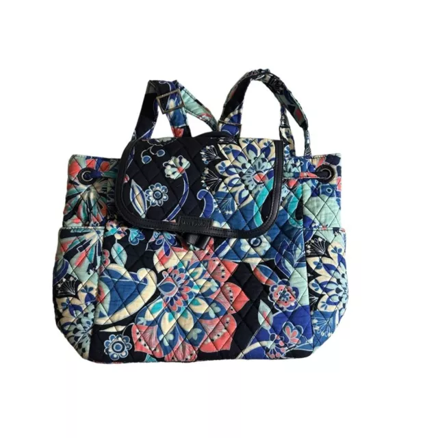 Vera Bradley Blue Lotus Swirl Fashion Backpack 24999 K91