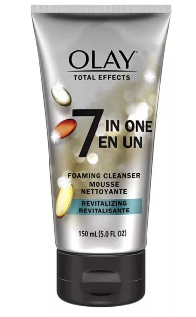 Olay Total Effects 7 in One Revitalizing Foaming Cleanser, 5.0 Fl Oz, Pack Of  2