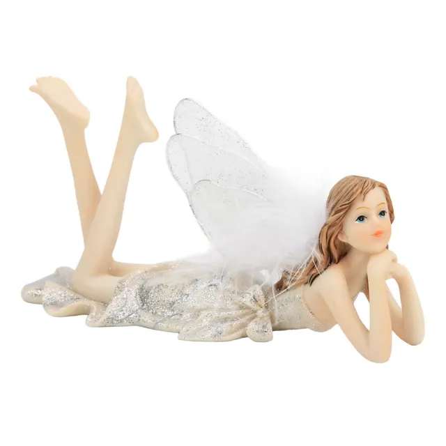 Flower Fairy Sculpture Angel Miniature Figurine Resin Decor Wedding Gift GHB