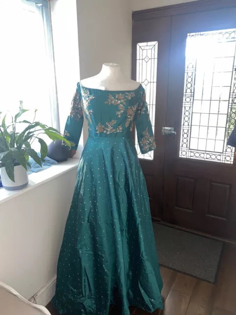 asian pakistani indian wedding/party wear dress