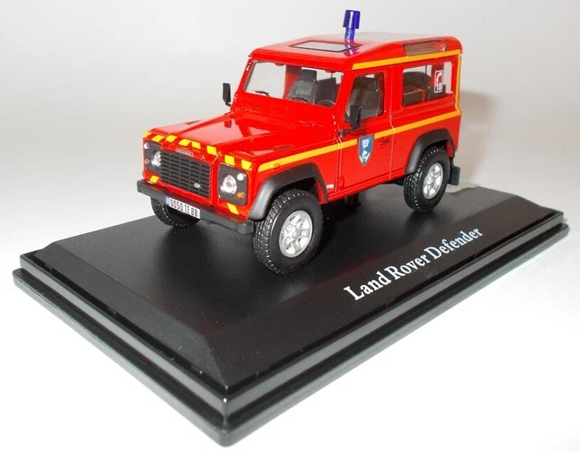 ADM 1/43 METAL POMPIER LAND ROVER DEFENDER 110 6X6 équipement SAIREP CFFM