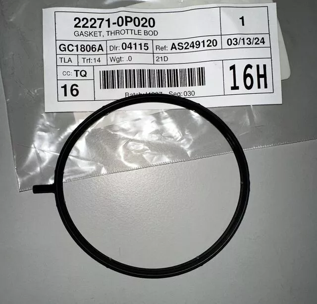 Genuine Toyota Fuel Injection Throttle Body Mounting Gasket 22271-0P020