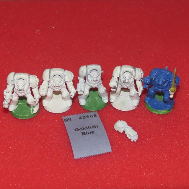 Spiele Workshop Warhammer 40k Space Marine Terminators Squad Space Hulk 1990er OOP