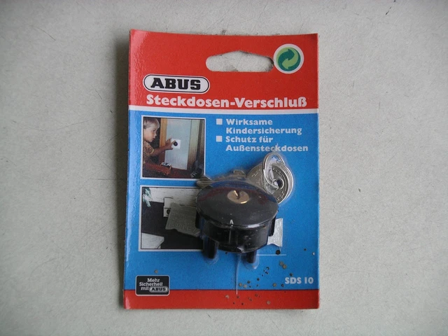 alter Steckdosen-Verschluss, abschließbare Steckdosensicherung - ABUS SDS 10 alter Steckdosen-Verschluss, abschließbare Steckdosensicherung - ABUS SDS 10