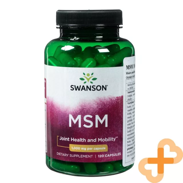 Swanson Msm 1000 MG Articulación Salud Y Movilidad Apoyo Suplemento 120 Cápsulas