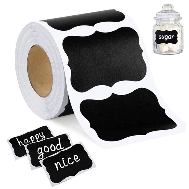 Praktische Etiketten Aufkleber 1 Rolle (150 Stck.) 150 Stck./Rolle schwarz Leben