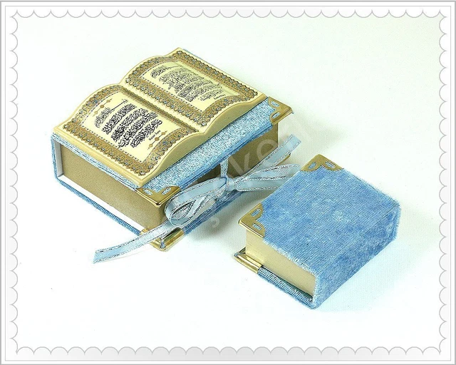 NEW 30 PCS HOLY QURANprayer boxvelvetArabicMiniQuranMuslim