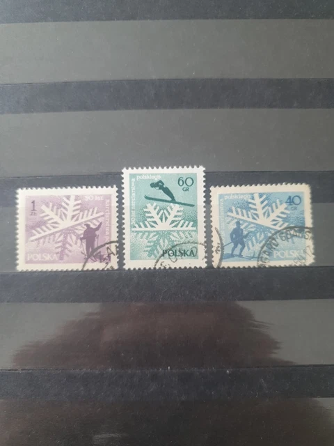 Polen 1957 Mi 995-997 gestempelt