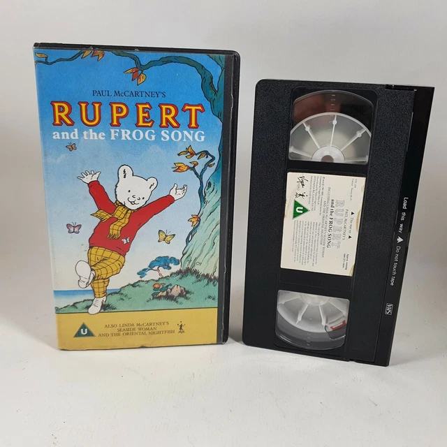 RUPERT VHS The Frog Song Paul McCartney Video Cassette Virgin Video £7.