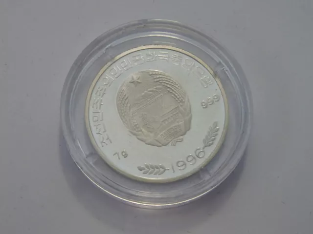 Farbmünze - 100 Won - PP - 999/1000 Silber - 7g - 1996 - Koala 2