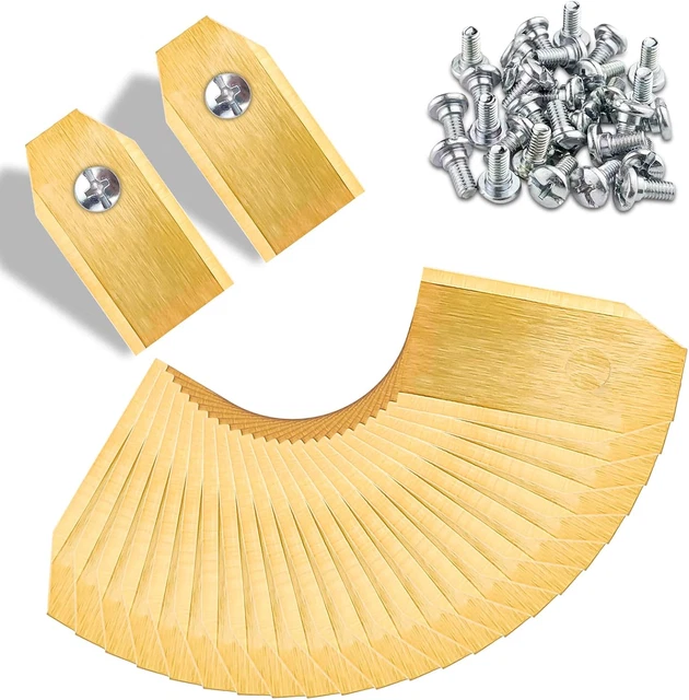 12 Lame Di Ricambio Per Tagliaerba - Acciaio Per Decespugliatore E Tosaerba - Foto 13