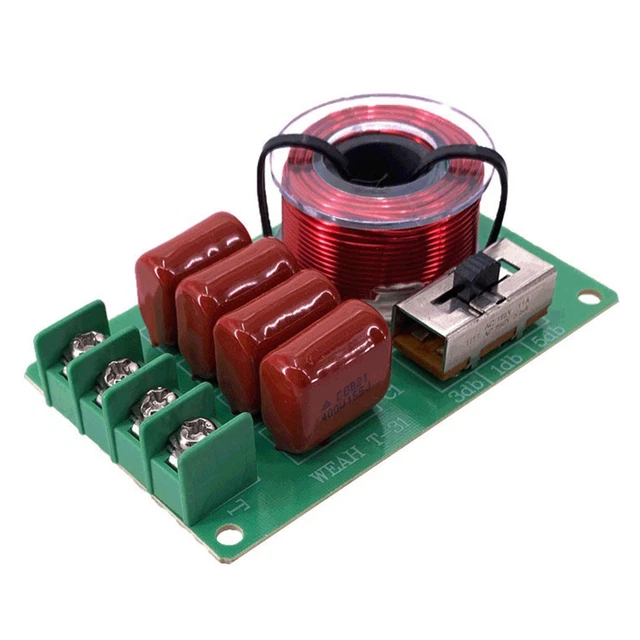 6 Uds 3 Vías 250W 850/5200Hz Divisor De Frecuencia DIY Altavoz Filtro Circuito Agudos Graves Medios Hifi Estereo Audio Crossover