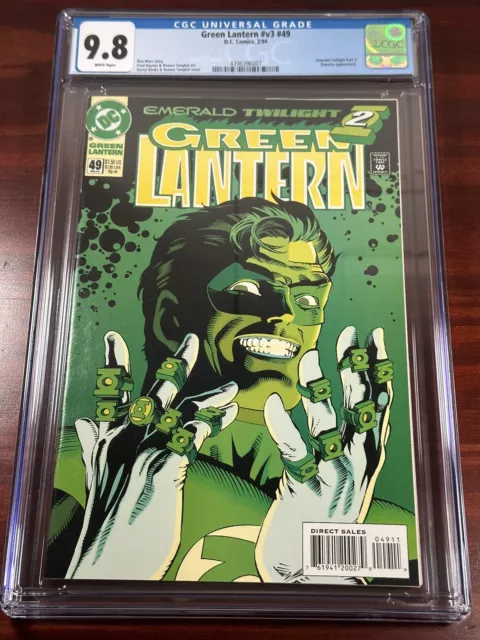 Green Lantern V3 #49 CGC 9.8 White Pages Sinestro Appearance - NEWLY GRADED 🔑🔥