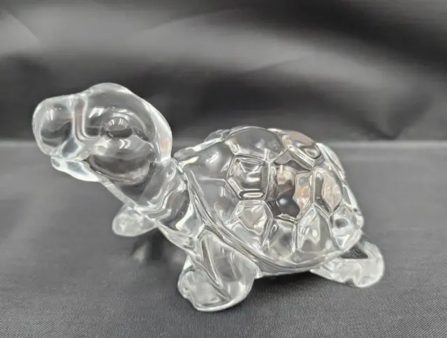 Bohemia Czech Republic Lead Crystal Turtle Figurine/Paperweight