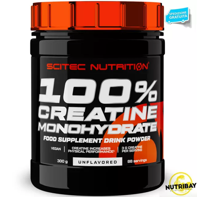 SCITEC NUTRITION 100% Creatine 300 gr. Creatina Monoidrato in Polvere