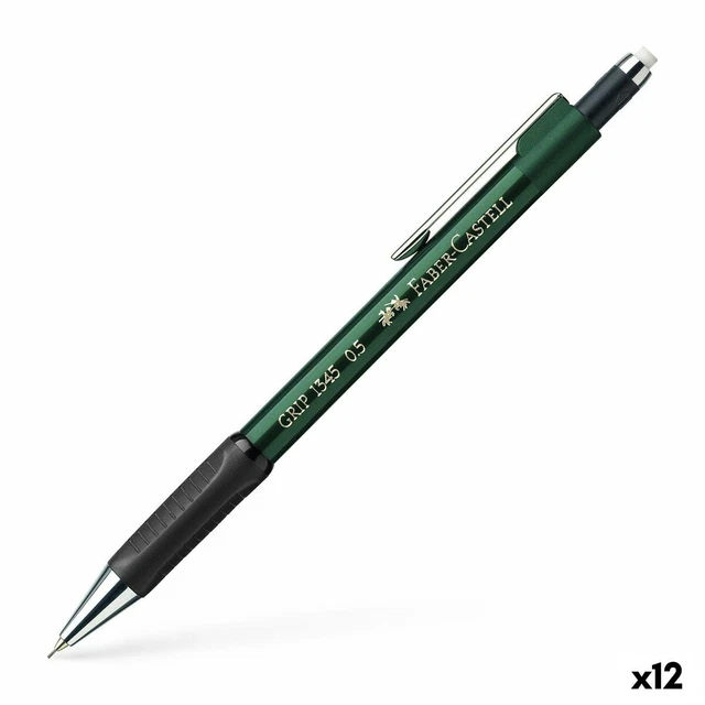 Druckbleistift Faber-Castell Grip 1345 grün 0,5 mm [12 Stück]
