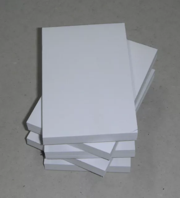 PLAIN WHITE PAPER MEMO/JOTTER POCKET PADS A5 SIZE BOX OF 10 - 80gsm