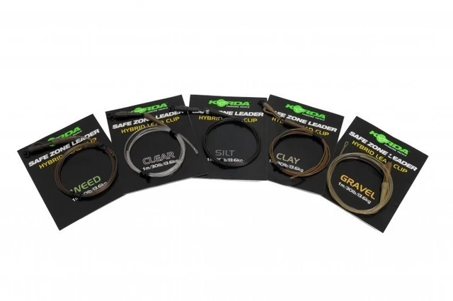 Korda Safezone Hybrid Leader *All Colours Ring Swivel or Leadclip* PAY 1 POST