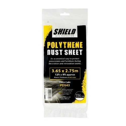 TIMCO Foglio polvere politene - 3,65 m x 2,75 m