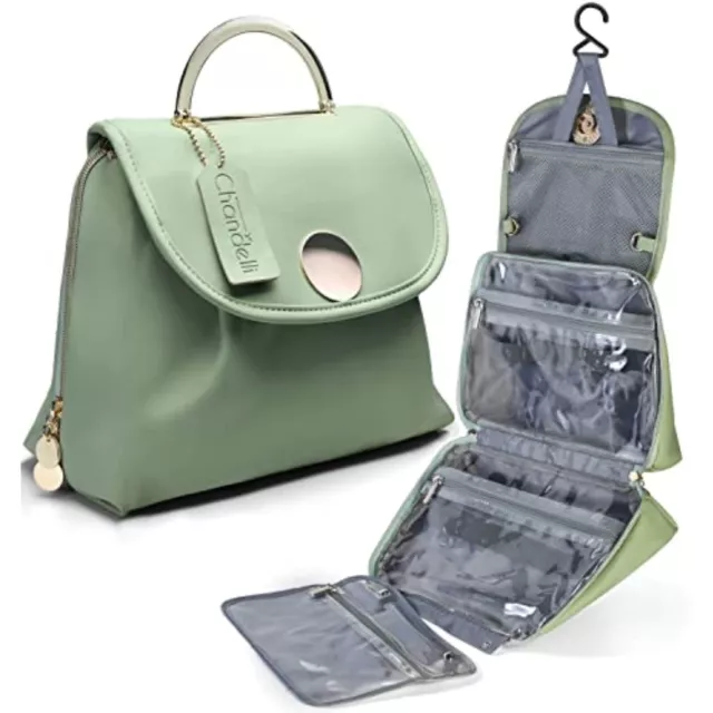 CHANDELLI Travel Makeup Bag Organizer, Hanging Toiletry Bag for Women,Travel Bag